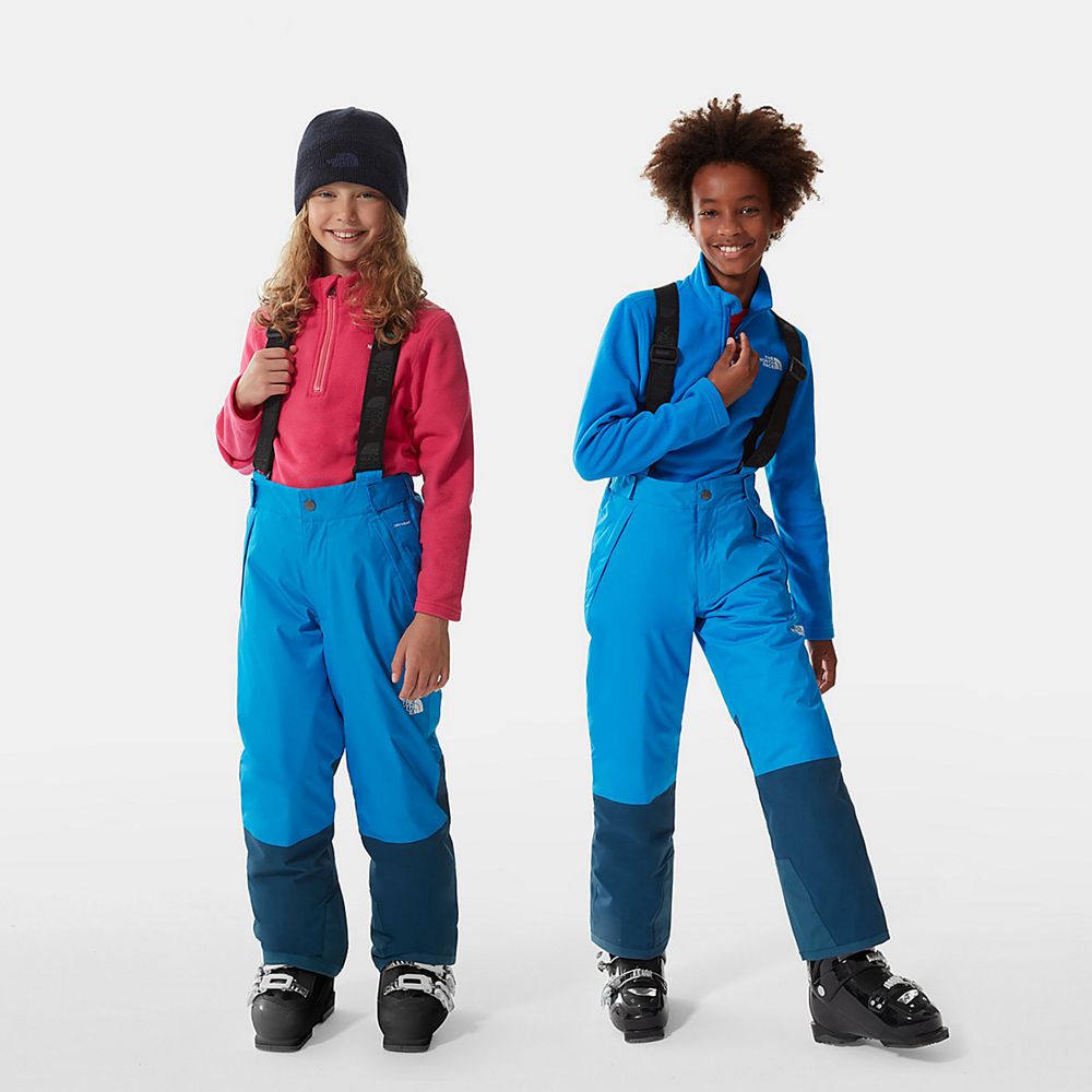 The North Face Pants Youth Australia - The North Face Snowquest Bib Blue Skiing And Snowboarding (EL